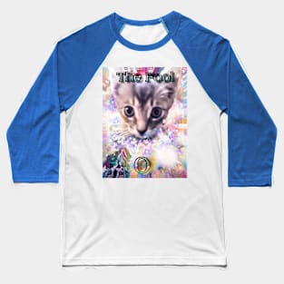 The Fool from Hazard Cats Tarot Baseball T-Shirt